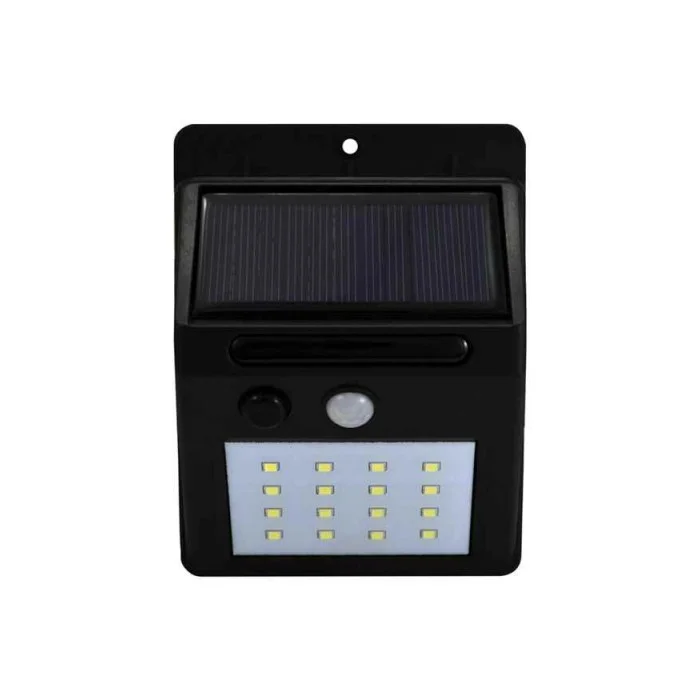 Уличный светильник на солнечной батарее Goldlux 307644 Box LED 1x2, 2W 6400K 270Lm IP44 черный
