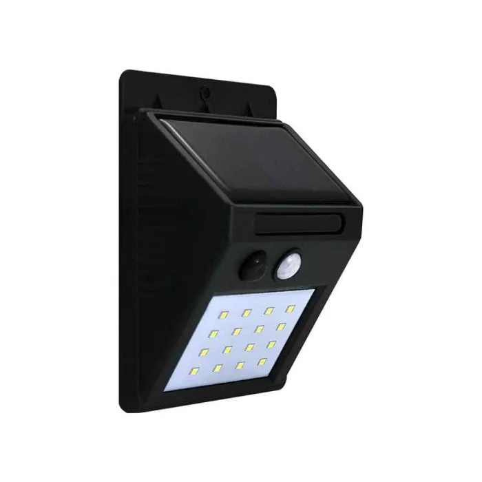Уличный светильник на солнечной батарее Goldlux 307644 Box LED 1x2, 2W 6400K 270Lm IP44 черный