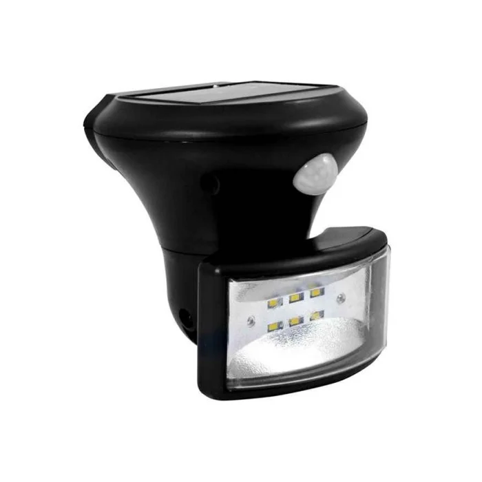 Уличный светильник на солнечной батарее Goldlux 307729 LED 1x5W 6400K 500Lm IP44 черный
