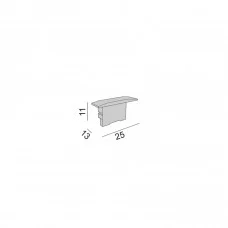 Комплект заглушек для PROFILE MINI TRIM, 2 шт (12.2513.EC)