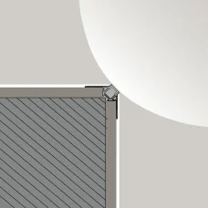 Профиль с рассеивателем для светодиодной ленты Profile OUT. L 2500mm, h 22,3mm, w 50mm (12.1212.OUT.25)