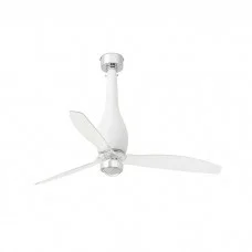 Люстра-вентилятор Faro 32001-9 ETERFAN M LED Matt white/transparent fan with DC motor, 16 Вт, 709 лм, 3000K