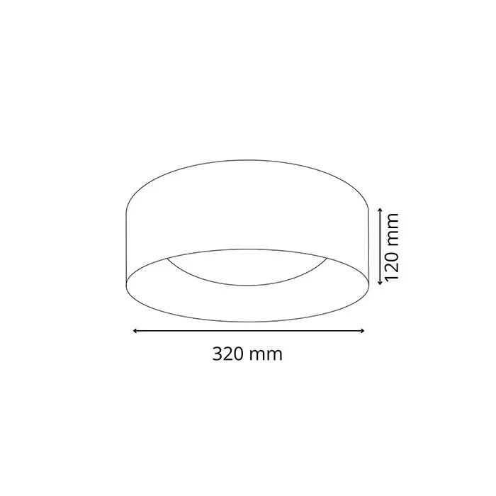 Светильник потолочный Goldlux 323224 Tuluza LED 1x18W 4000K 1850Lm IP20 серый