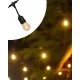 Гірлянда на сонячній батареї Goldlux 328656 Party LED 10 2700K IP44 чорна з лампочками