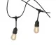 Гірлянда на сонячній батареї Goldlux 328656 Party LED 10 2700K IP44 чорна з лампочками