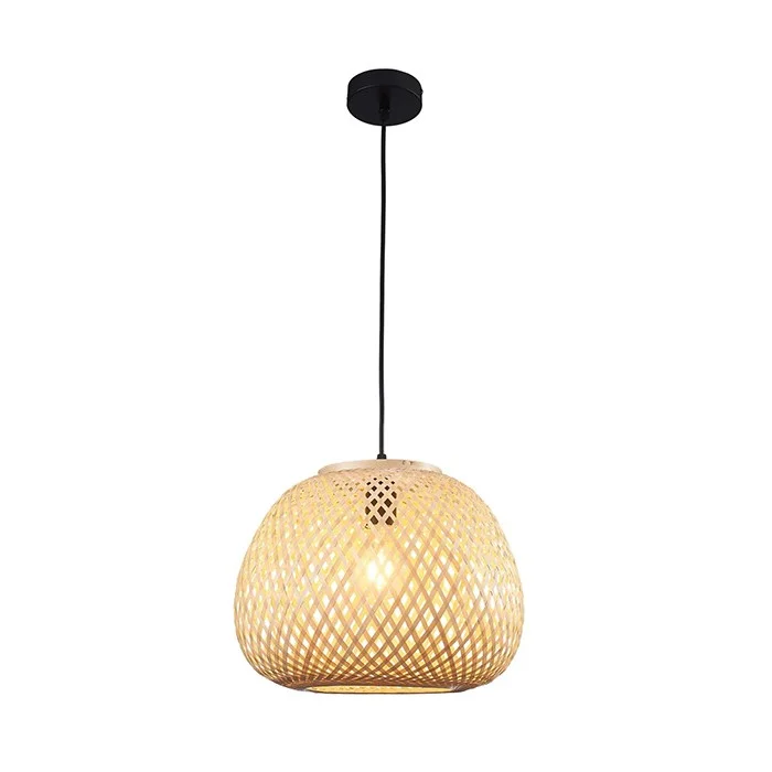 Люстра в стиле бохо, подвесной светильник Goldlux 329196 Zanzibar E27 1x20W IP20 бежевая