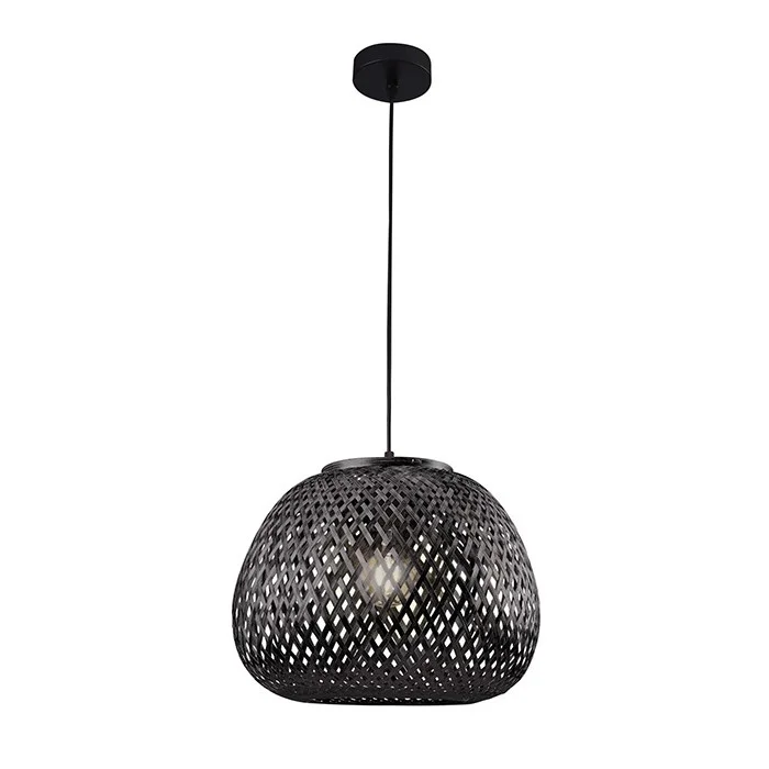 Люстра в стиле бохо, подвесной светильник Goldlux 329219 Zanzibar E27 1x20W IP20 черная