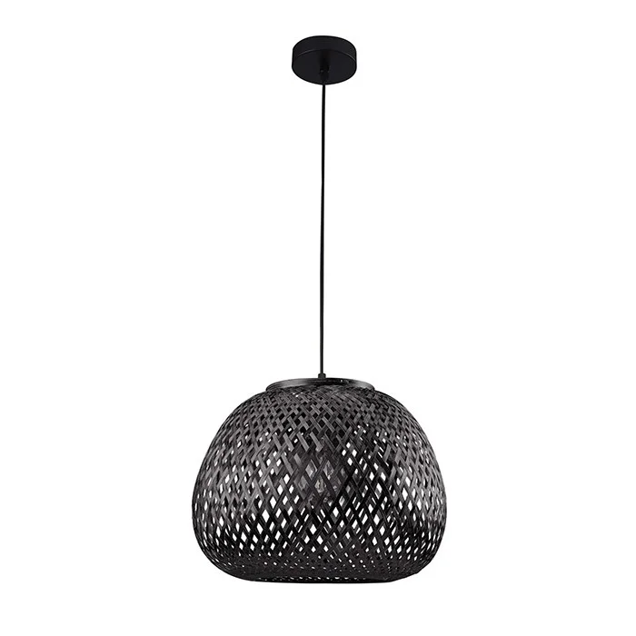 Люстра в стиле бохо, подвесной светильник Goldlux 329219 Zanzibar E27 1x20W IP20 черная