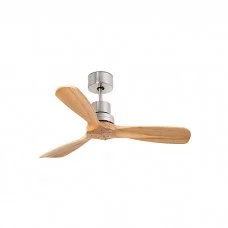 Стельовий вентилятор Faro 33509DC MINI LANTAU S Matt nickel/pine fan with DC motor Стельовий вентилятор Faro 33509DC MINI LANTAU S Matt nickel/pine fan with DC motor