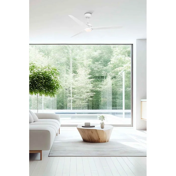 Люстра-вентилятор Faro 33722 NUU L LED White fan with DC motor, 15 Вт, 600 лм, 3000K