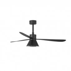 Люстра-вентилятор Faro 33761-23 AMELIA L CONE LED Black fan, 20 Вт, 965 лм, 2700K/796lm -3500K/965lm -5000K/915lm