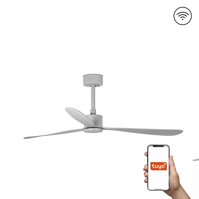 Потолочный вентилятор Faro 33762WT Amelia 1320mm Gray 3 Blades Grises Tuya