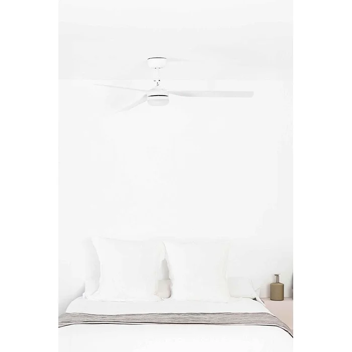 Люстра-вентилятор Faro 33814-20 PUNT M LED White fan with DC motor, 18 Вт, 1300 лм, 3000-4000-6500K