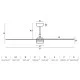 Стельовий вентилятор Faro 33817WT Punt 1300mm Black 3 Blades Wood Dark Tuya Стельовий вентилятор Faro 33817WT Punt 1300mm Black 3 Blades Wood Dark Tuya