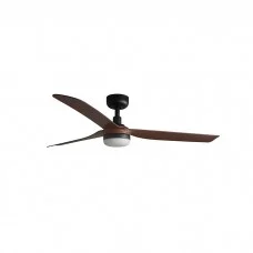 Люстра-вентилятор Faro 33817-21 PUNT M LED Black/dark wood fan with DC motor, 18 Вт, 1300 лм, 3000-4000-6500K