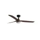Люстра-вентилятор Faro 33817-21 PUNT M LED Black/dark wood fan with DC motor, 18 Вт, 1300 лм, 3000-4000-6500K