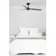 Стельовий вентилятор Faro 33817 PUNT M Black/dark wood fan with DC motor