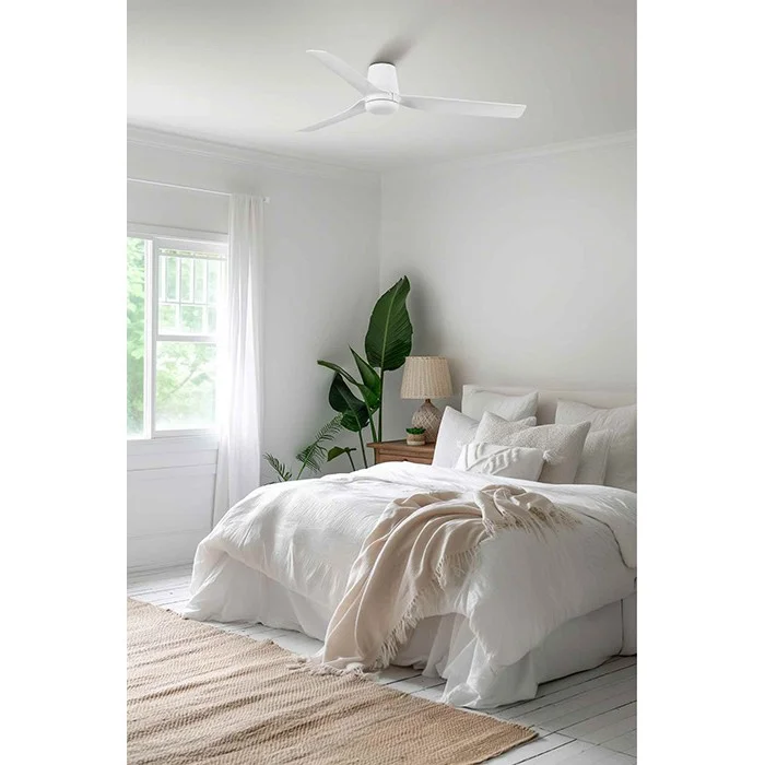 Стельовий вентилятор Faro 33828WT Punt Tub M 1300mm White 3 Blades White Tuya