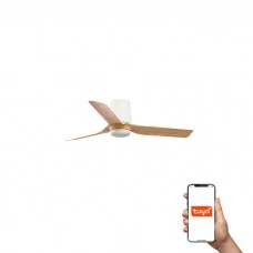 Стельовий вентилятор Faro 33833WT Mini Punt Tub S 900 White 3P Wood Light Tuya Стельовий вентилятор Faro 33833WT Mini Punt Tub S 900 White 3P Wood Light Tuya
