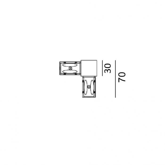 З'єднувач електричний L-подібний накладний IN_LINE CORNER 90, 4-x провідний, білий (06.SE90HR.WH.4x) З'єднувач електричний L-подібний накладний IN_LINE CORNER 90, 4-x провідний, білий (06.SE90HR.WH.4x)