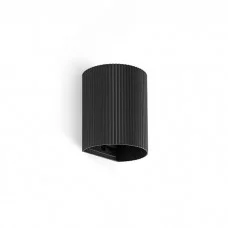 Настенный светильник Faro 40527 Sole Round Black Striped Wall Light 1xgu10 Настенный светильник Faro 40527 Sole Round Black Striped Wall Light 1xgu10