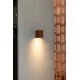 Настенный светильник Faro 40533 Lune Smooth Terracotta Square Wall Light 1xgu10