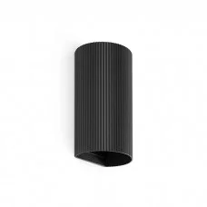 Настенный светильник Faro 40543 Sole Round Black Striped Wall Light 2xgu10 Настенный светильник Faro 40543 Sole Round Black Striped Wall Light 2xgu10