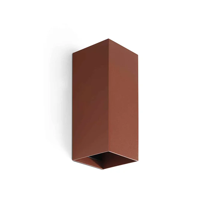 Настенный светильник Faro 40549 Lune Smooth Terracotta Squared Wall Light 2xgu10