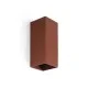 Настенный светильник Faro 40549 Lune Smooth Terracotta Squared Wall Light 2xgu10 Настенный светильник Faro 40549 Lune Smooth Terracotta Squared Wall Light 2xgu10