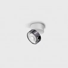 Світильник накладний стельовий LTX SOL SURF MINI, D75mm, H70mm, LED 7W 3000K, білий/diamond black (02.7526.7.930.WH/DB)