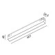 Светильник линейный LTX IN_LINE LINEA 407 DALI 4x, L407mm, W24.5mm, H48mm, LED 11W, 4000К, опаловый/черный (06.4070.11.940.BK.DALI.4x)