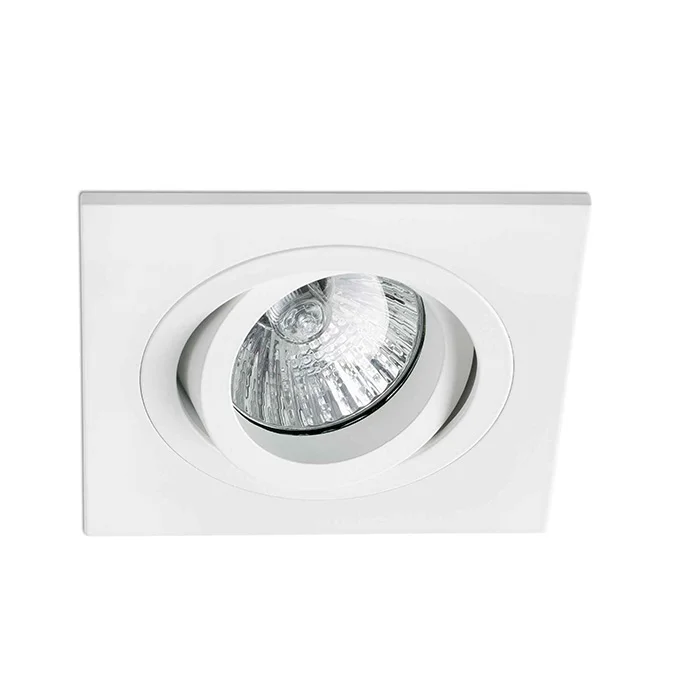 Точечный светильник Faro 43396 Radon SQ White recessed lamp
