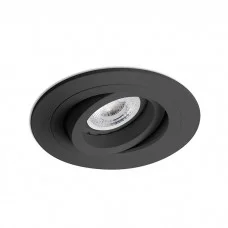 Точечный светильник Faro 43408 Radon RCT Black recessed orientable lamp