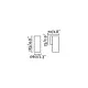 Настінний світильник Faro 43748 STAN White wall lamp