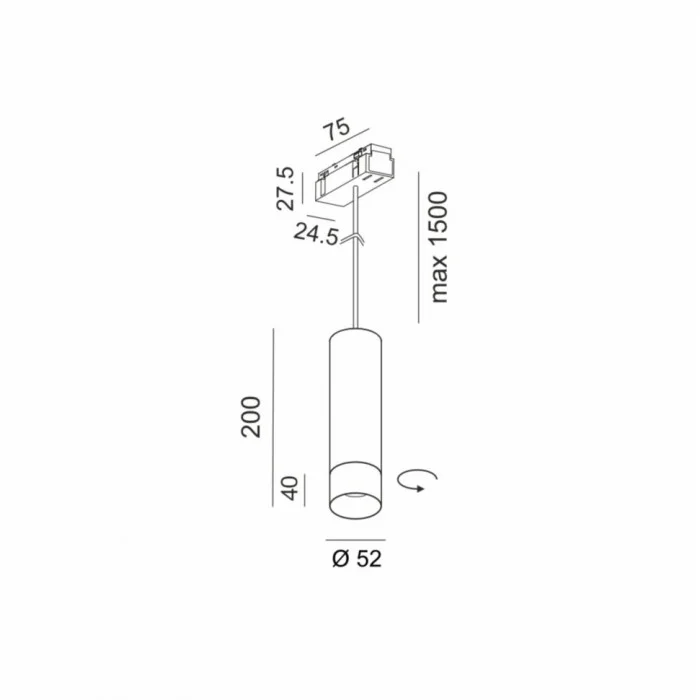 Магнитный трековый светильник LTX 06.0529.13.930.WH.2G In_Line Tub M P 200 Zoom, 13 Вт, 1040 лм, 3000K Магнитный трековый светильник LTX 06.0529.13.930.WH.2G In_Line Tub M P 200 Zoom, 13 Вт, 1040 лм, 3000K