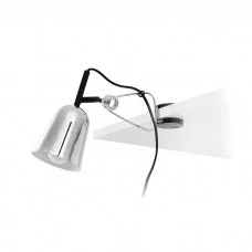 Настольная лампа Faro 51134 STUDIO Chrome and white clip lamp