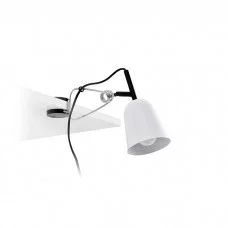 Настольная лампа Faro 51135 STUDIO White clip lamp