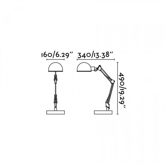 Настільна лампа Faro 51908 BAOBAB White office reading lamp