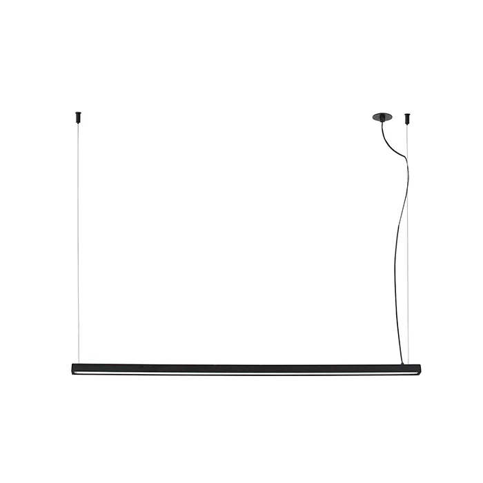 Подвесной светильник Faro 61104 VICO 1150 Black pendant lamp with recessed canopy, 30 Вт, 2800 лм, 2700K