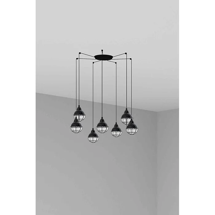 Люстра - Faro 62802-7L Claire 7L Black pendant lamp