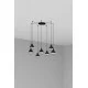 Люстра - Faro 62802-7L Claire 7L Black pendant lamp