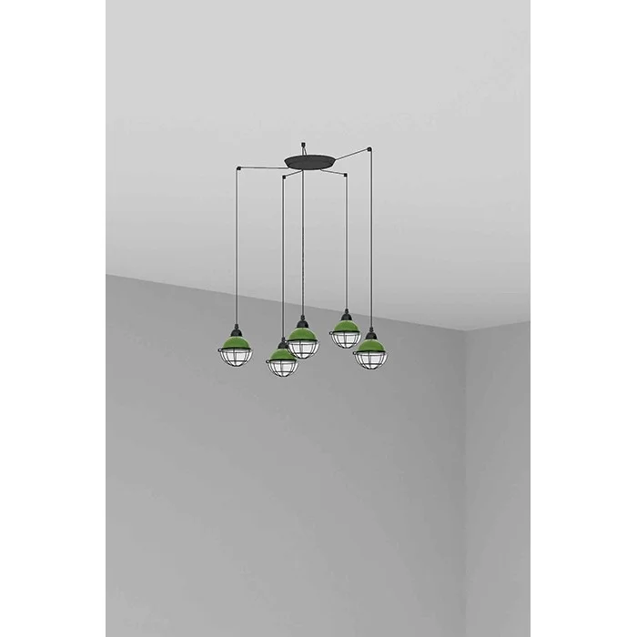 Люстра - Faro 62803-5L CLAIRE 5L Green pendant lamp