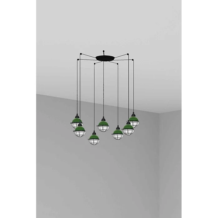 Люстра - Faro 62803-7L CLAIRE 7L Green pendant lamp