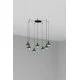 Люстра - Faro 62803-7L CLAIRE 7L Green pendant lamp