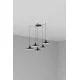 Люстра - Faro 62804-5L LANG 5L Black pendant lamp
