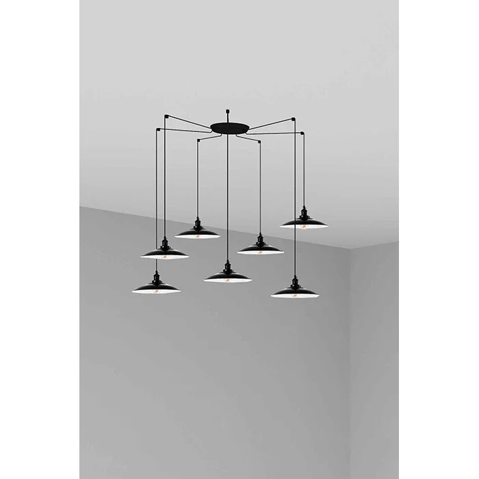 Люстра - Faro 62804-7L LANG 7L Black pendant lamp