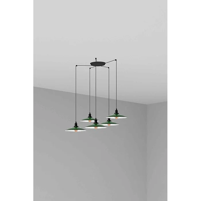 Люстра - Faro 62805-5L LANG 5L Green pendant lamp