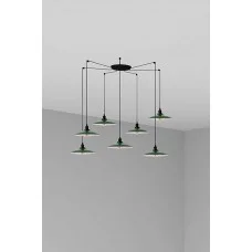 Люстра - Faro 62805-7L LANG 7L Green pendant lamp
