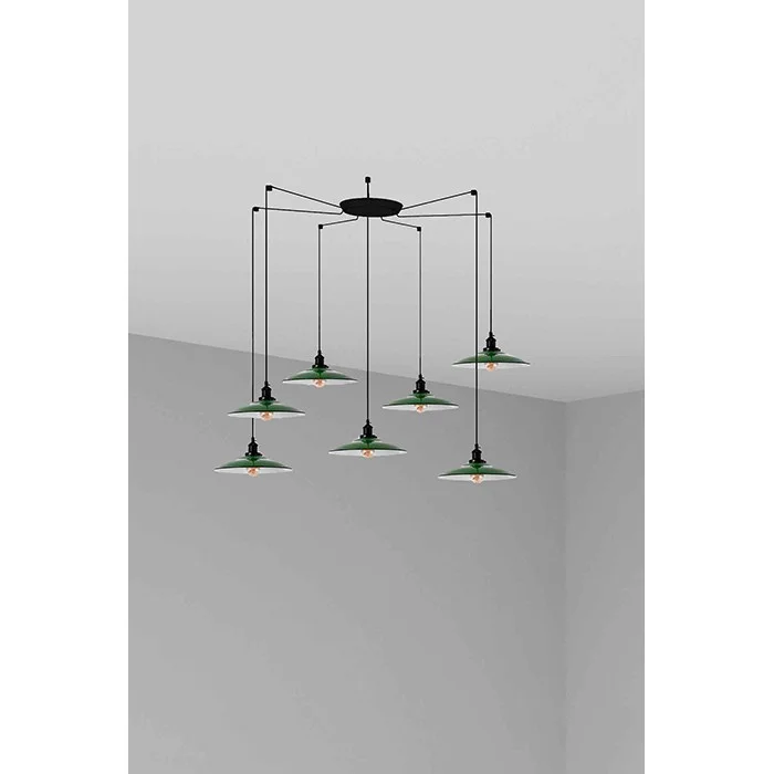 Люстра - Faro 62805-7L LANG 7L Green pendant lamp