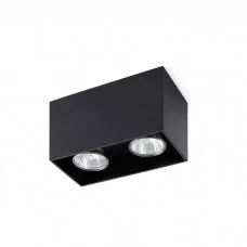 Точечный светильник Faro 63273 TECTO 2L Black ceiling lamp GU10